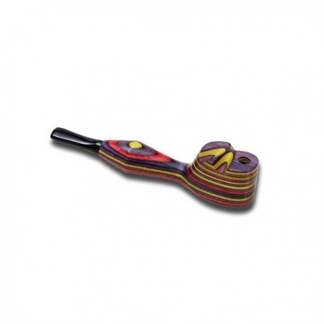 Pipa Legno Colorata - 12 cm