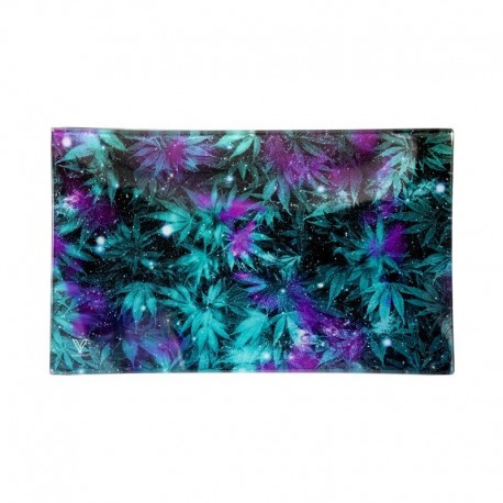 VASSOIO VETRO V SYNDICATE - WEED GALAXY 26X16 CM