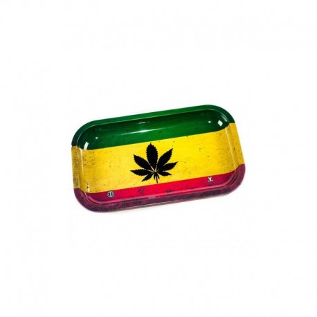 V-SYNDICATE RASTA LEAF ROLLING TRAY 27X16