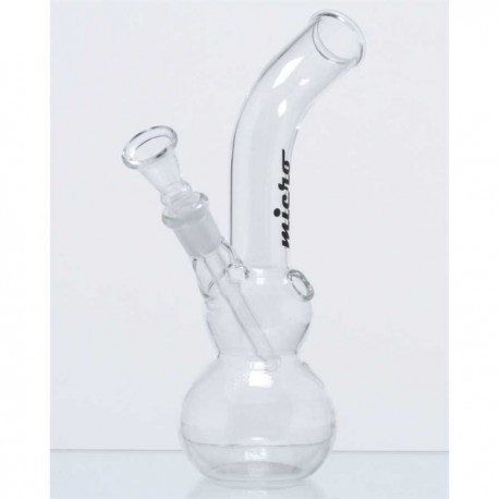 Bong Vetro Micro Doppia Ampolla - 18 cm