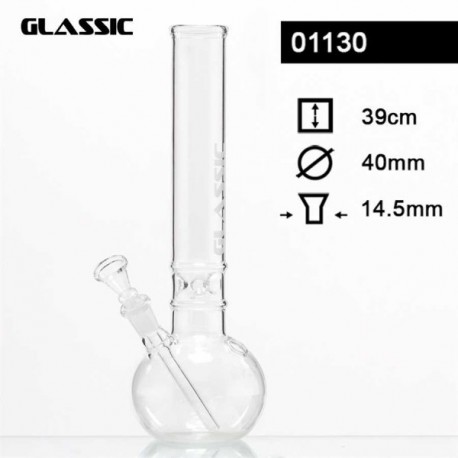 Bong Vetro Glassic Collo Dritto - 39 cm