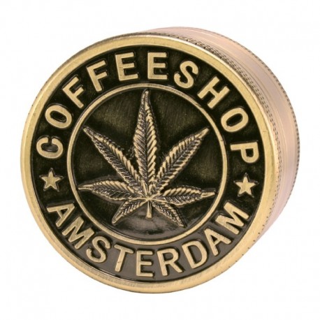 GRINDER IN METALLO 50MM 4 PARTI - COFFEESHOP ORO