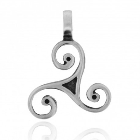 pendente in pewter tre spirali