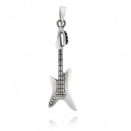 pendente in pewter chitarra elettrica