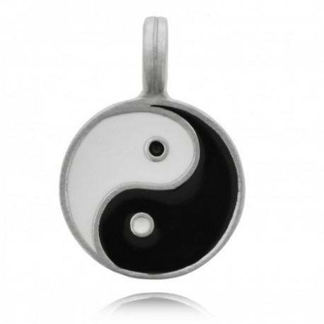 pendente in pewter yin yang