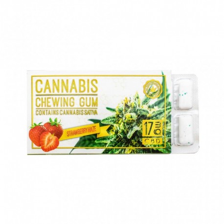 Chewing Gum Cannabis - Fragola - 17 Mg di CBD