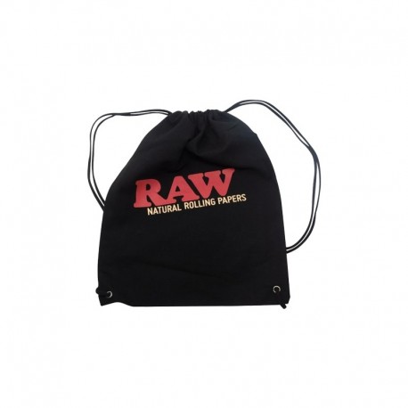 Borsa Raw Nera con Cordino