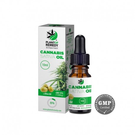 Olio di Oliva con 15% di cbd 10ml - Plant of Remedy